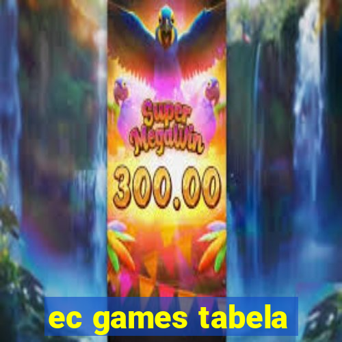 ec games tabela